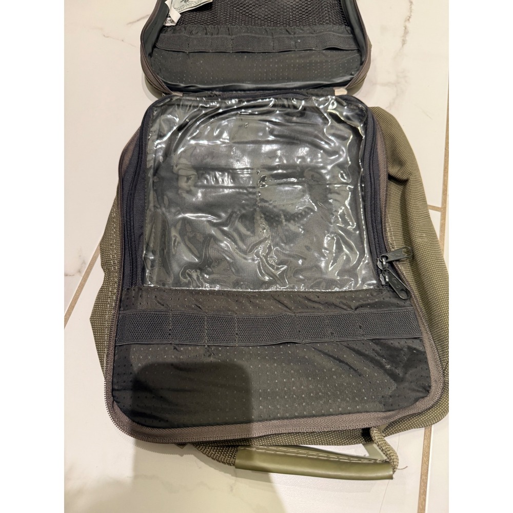 Atlantic Luggage Hanging Travel Toiletry Bag Organizer Kit Olive Green - Picture 4 of 5